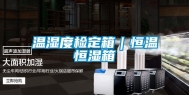 温湿度检定箱｜恒温恒湿箱