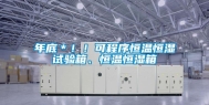 年底＊！！可程序恒温恒湿试验箱、恒温恒湿箱