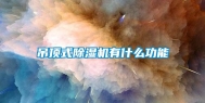 吊顶式除湿机有什么功能