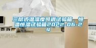 三层式温湿度可调试验箱，恒温恒湿试验箱2022-06-24
