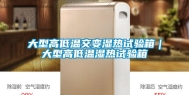 大型高低温交变湿热试验箱｜大型高低温湿热试验箱