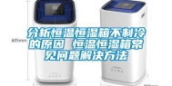 分析恒温恒湿箱不制冷的原因 恒温恒湿箱常见问题解决方法