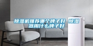 除湿机推荐哪个牌子好 除湿器用什么牌子好