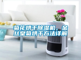行业新闻菊花烘干除湿机，金丝皇菊烘干方法详解