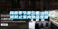 梅雨季节潮气重，如何防止室内物品受潮