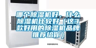 哪个除湿机好，什么除湿机比较好（这3款好用的除湿机品牌推荐给你）