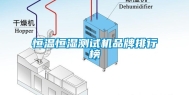 恒温恒湿测试机品牌排行榜