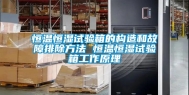 恒温恒湿试验箱的构造和故障排除方法 恒温恒湿试验箱工作原理