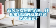 新风除湿同时实现，我们能给您的就是舒适家居体验！